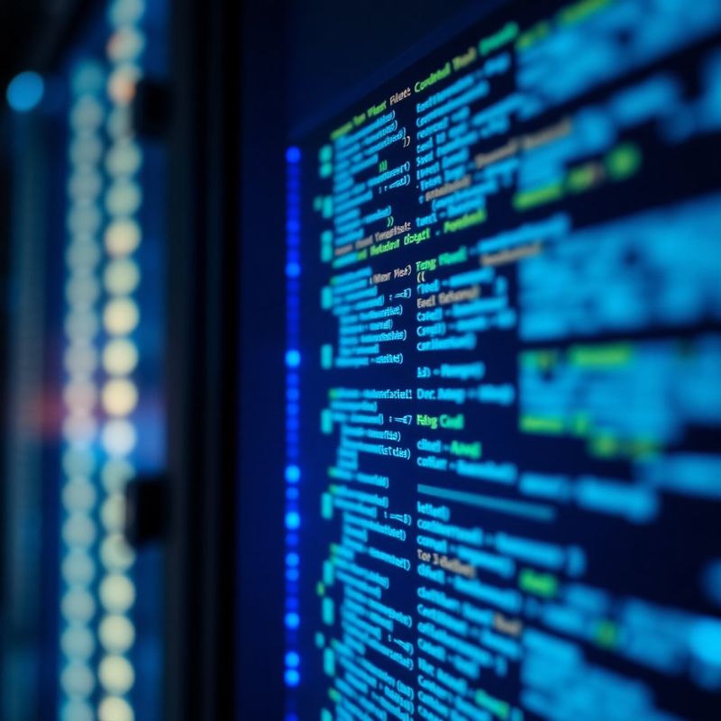 Serverová stojatá s indigovým akcentom osvetlenia